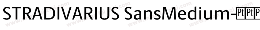 STRADIVARIUS SansMedium字体转换